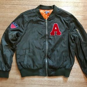 Army Green Bomber Jacket